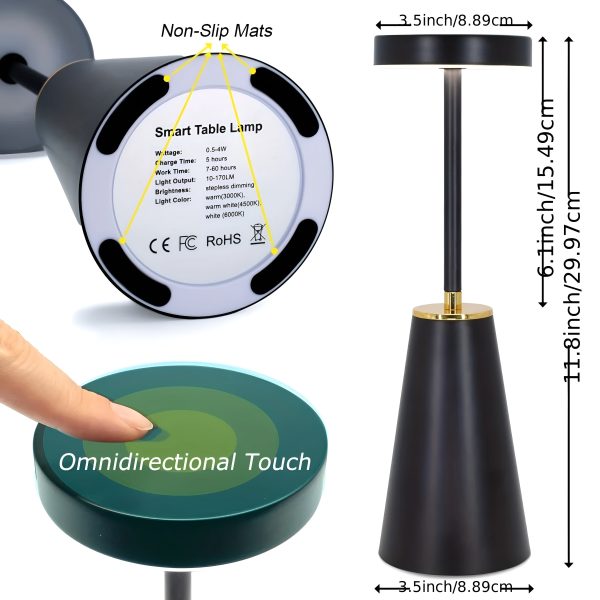Sleek Lamp - Kabellose Luxus-Tischlampe für modernes Ambiente Online-Schn?ppchen – Bild 4