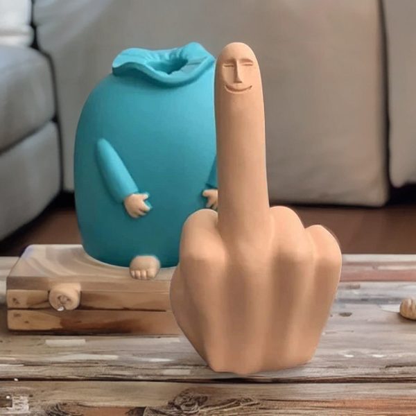 FroherFinger™ - Mittelfinger-Statue Mode – Bild 4