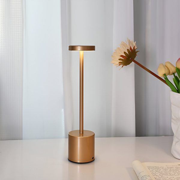 RetroGlow - Retro-inspirierte LED-Tischleuchte mit kabelloser & USB-Ladung Zu verkaufen – Bild 2