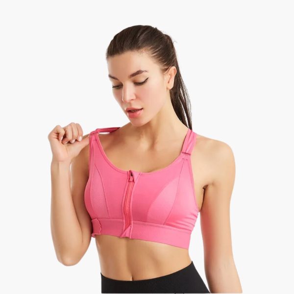 Active BHs | Super push up Sport bh mit vorderverschluss, bügelloser bh Mode – Bild 3