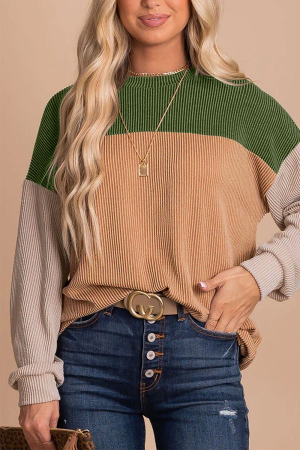 Danna™ | Langarmpullover mit Kontrast Zu verkaufen – Bild 3