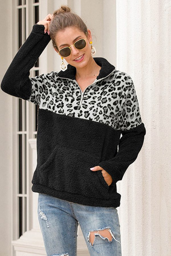 Jorie™ | Zweifarbiges Zip-Up-Sweatshirt Online-Verkauf