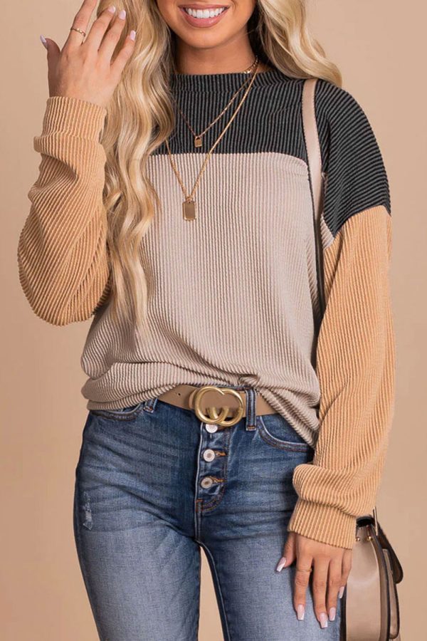 Danna™ | Langarmpullover mit Kontrast Zu verkaufen – Bild 2