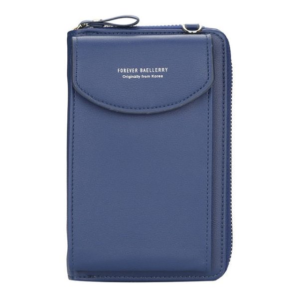 Designer Handy-Handtasche aus Leder mit Kartenfächer I Handy Umhängetasche Schn?ppchen
