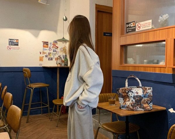 WOLF Besatzung hals Lang Ärmel Locker Pullover Online-Verkauf – Bild 5