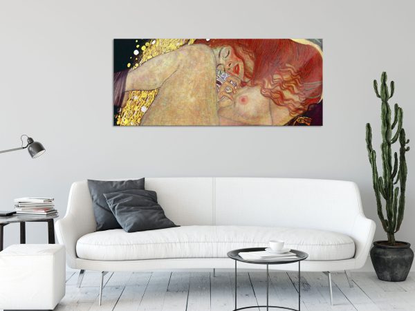 Gustav Klimt - Danaë, Glasbild Panorama Verkauf – Bild 2