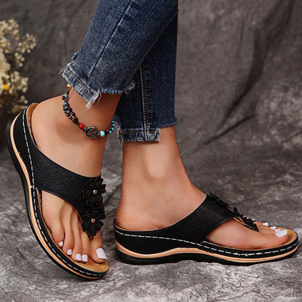 Orthopädische Retro-Sandalen für Damen - gleichmäßige Druckverteilung, leicht & bequem, Haltungskorrektur, Zu verkaufen