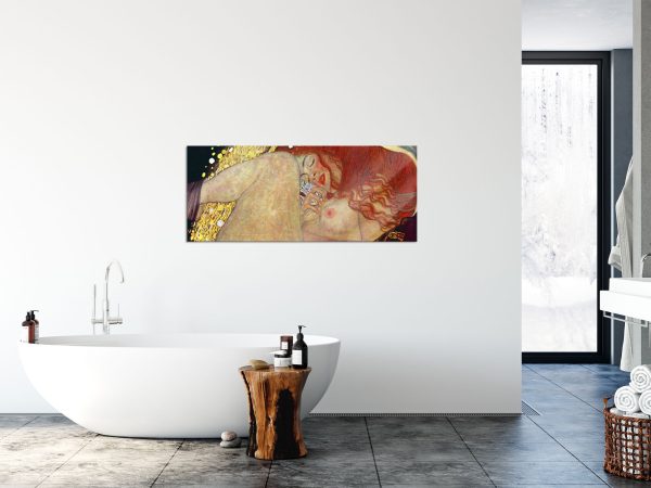 Gustav Klimt - Danaë, Glasbild Panorama Verkauf – Bild 4