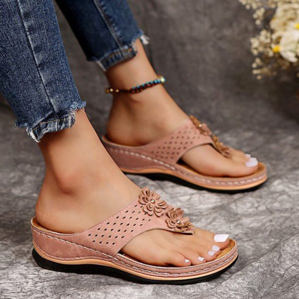 Orthopädische Retro-Sandalen für Damen - gleichmäßige Druckverteilung, leicht & bequem, Haltungskorrektur, Zu verkaufen – Bild 5