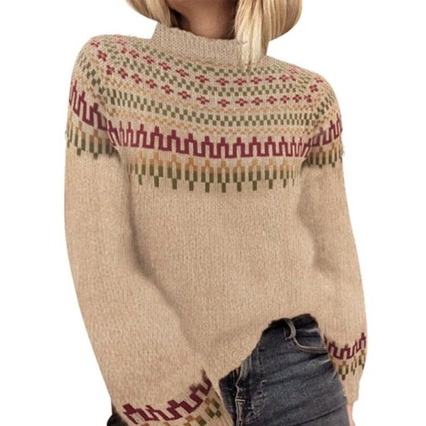 Gerade bedruckte Ärmel Pullover Zu verkaufen – Bild 4