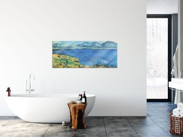 Paul Cézanne  - Die Bucht von Marseilles Blick von L , Glasbild Panorama Verkauf – Bild 3