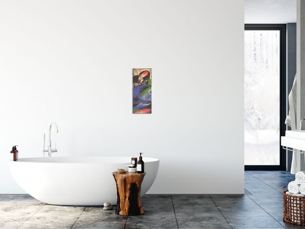 Franz Marc - Träumendes Pferd, Glasbild Panorama Angebot – Bild 4