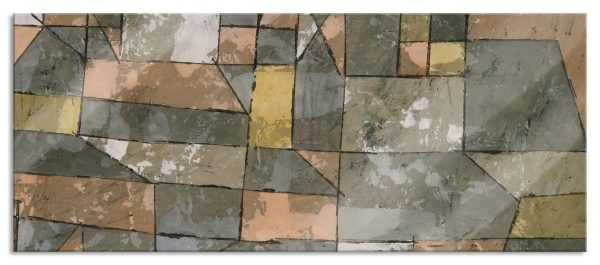 Paul Klee - Norddeutsche Stadt, Glasbild Panorama Rabatt