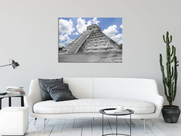 beeindruckende Maya Pyramide, Glasbild Online – Bild 2