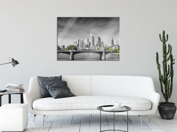 Skyline von Frankfurt am Main, Glasbild Rabatt – Bild 2